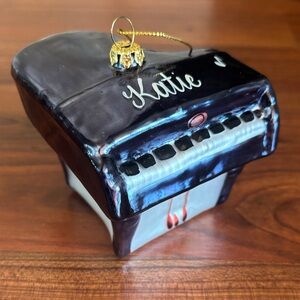 Personalized Glass Piano Ornament “Katie”